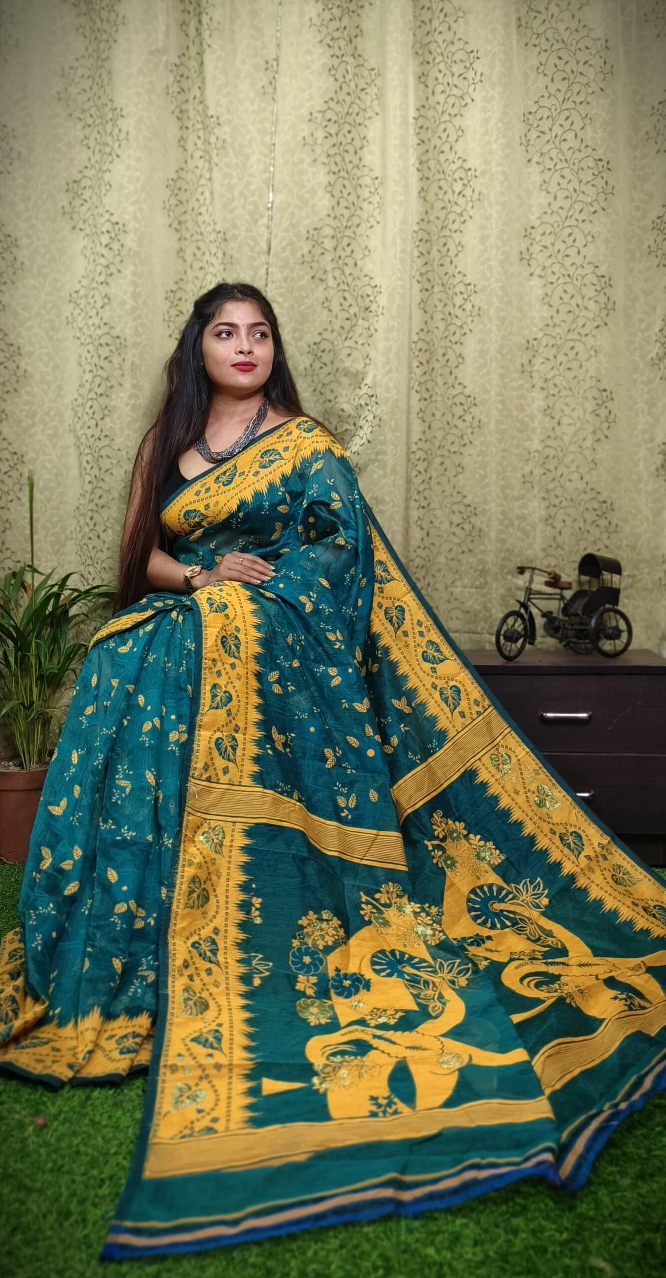 Exclusive Design Moon Light Bloms Jamdani Saree