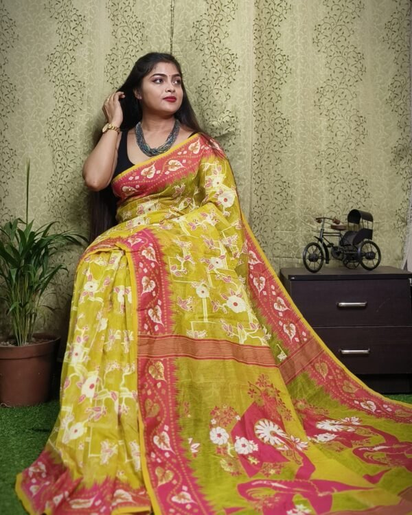 Exclusive Design Moon Light Bloms Jamdani Saree
