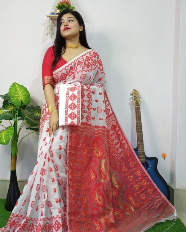 Exclusive Golden Weaves Jamdani Sarees