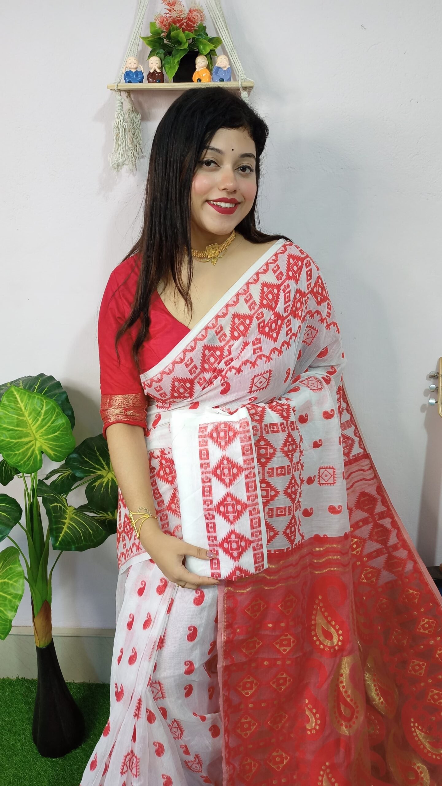 Exclusive Golden Weaves Jamdani Sarees - Image 2