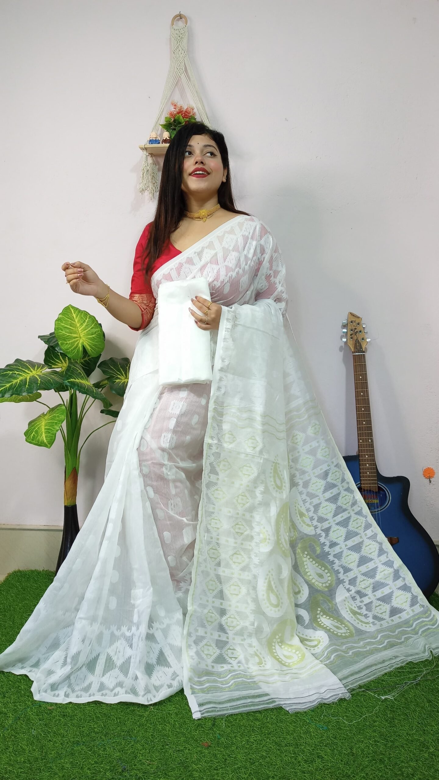 Exclusive Golden Weaves Jamdani Sarees