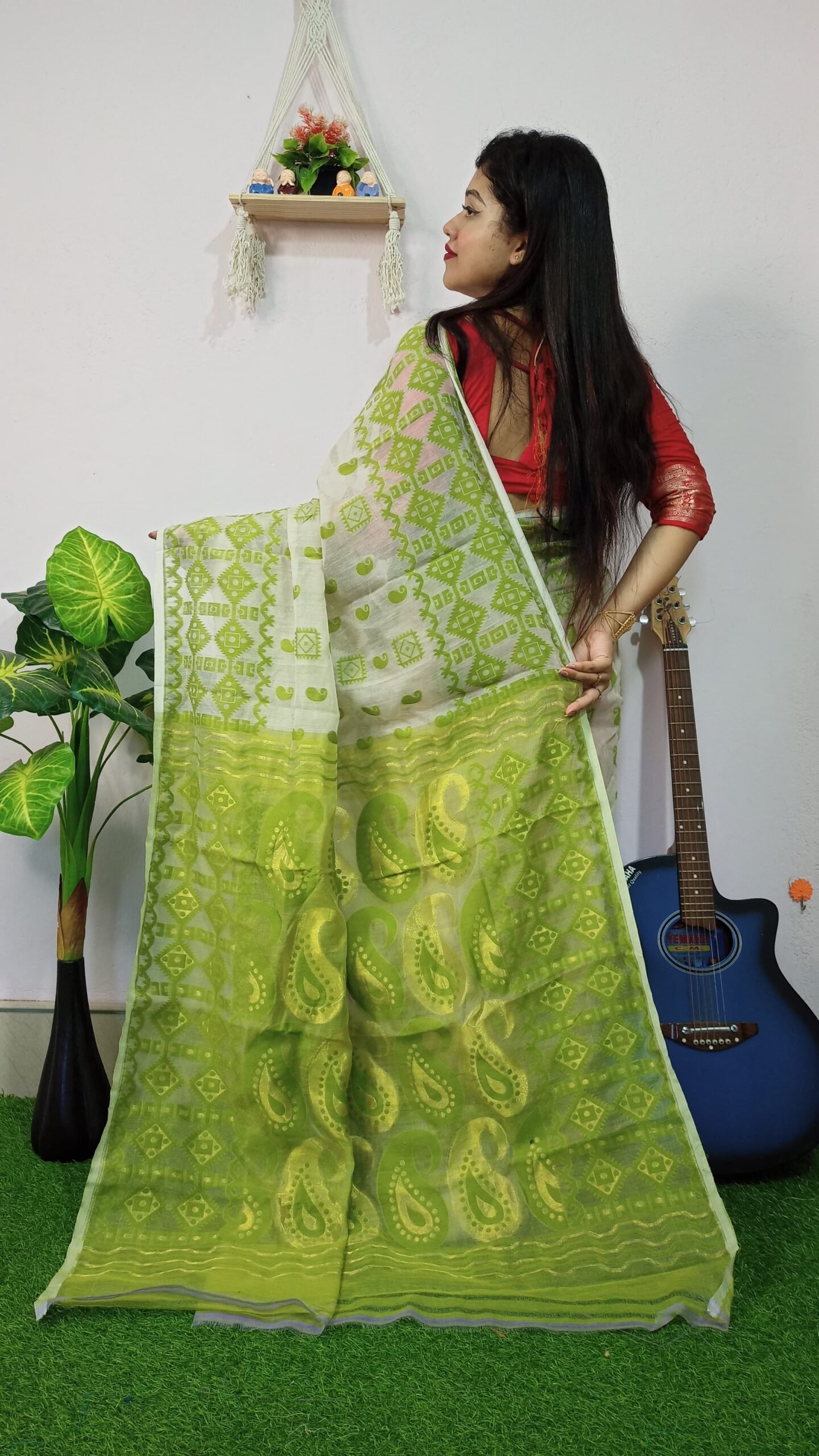 Exclusive Golden Weaves Jamdani Sarees - Image 3