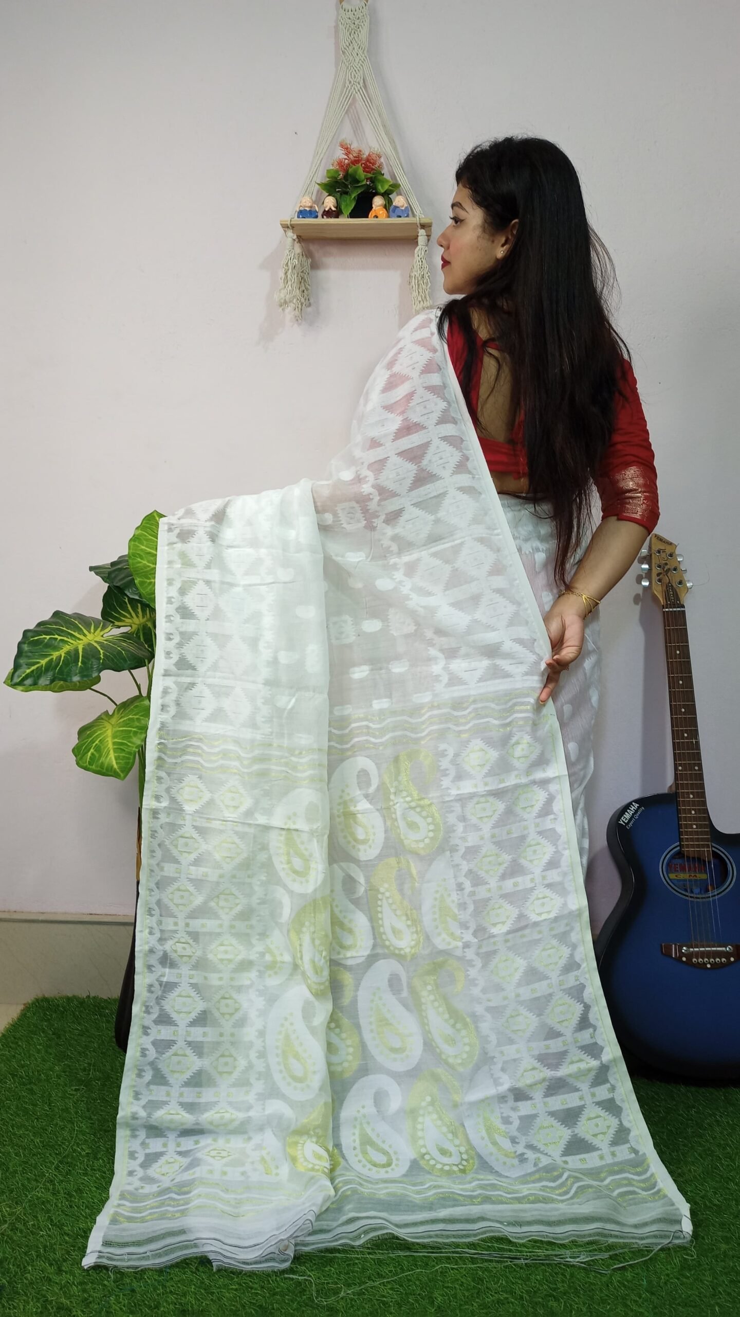 Exclusive Golden Weaves Jamdani Sarees - Image 2