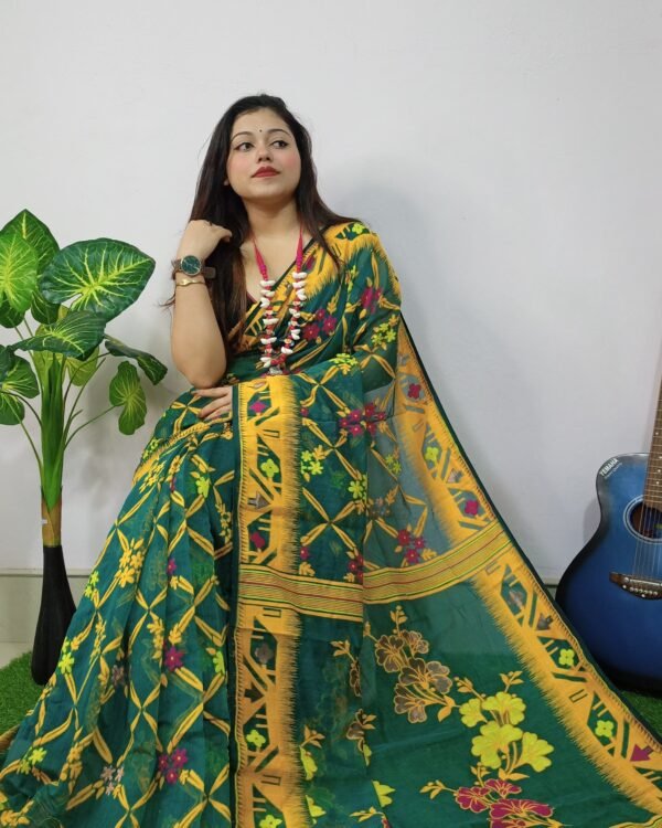 Exclusive Box Design Jamdani Saree
