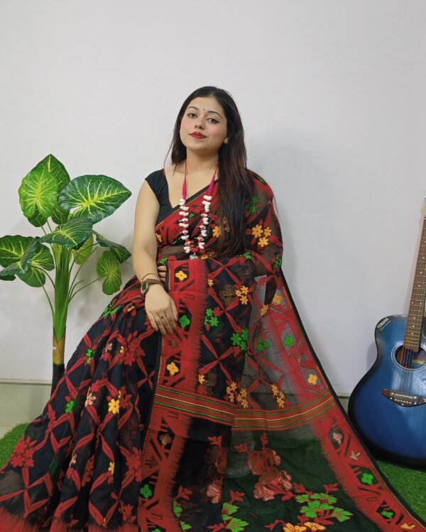Exclusive Box Design Jamdani Saree