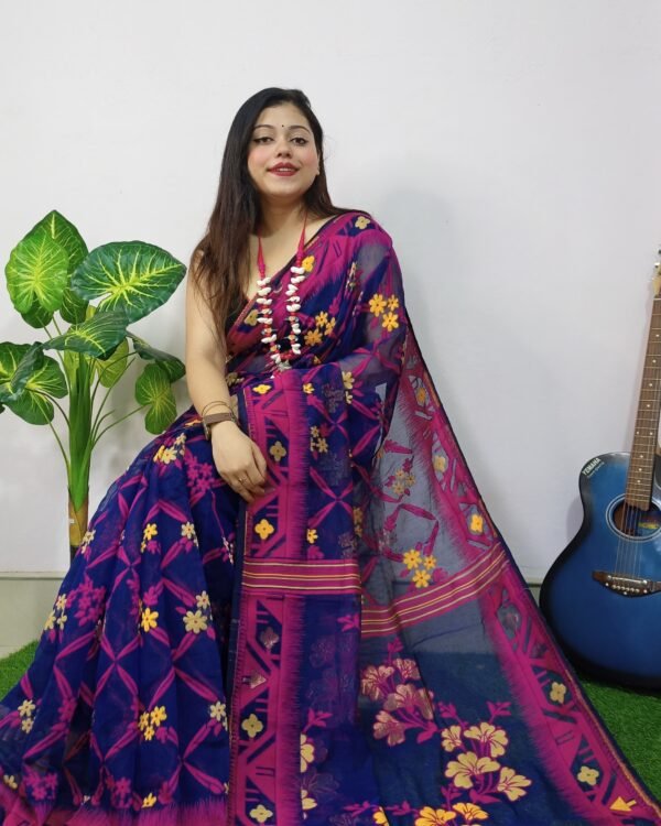Exclusive Box Design Jamdani Saree
