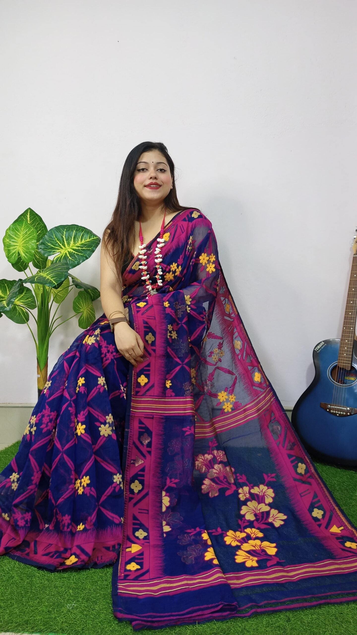 Exclusive Box Design Jamdani Saree - Image 2