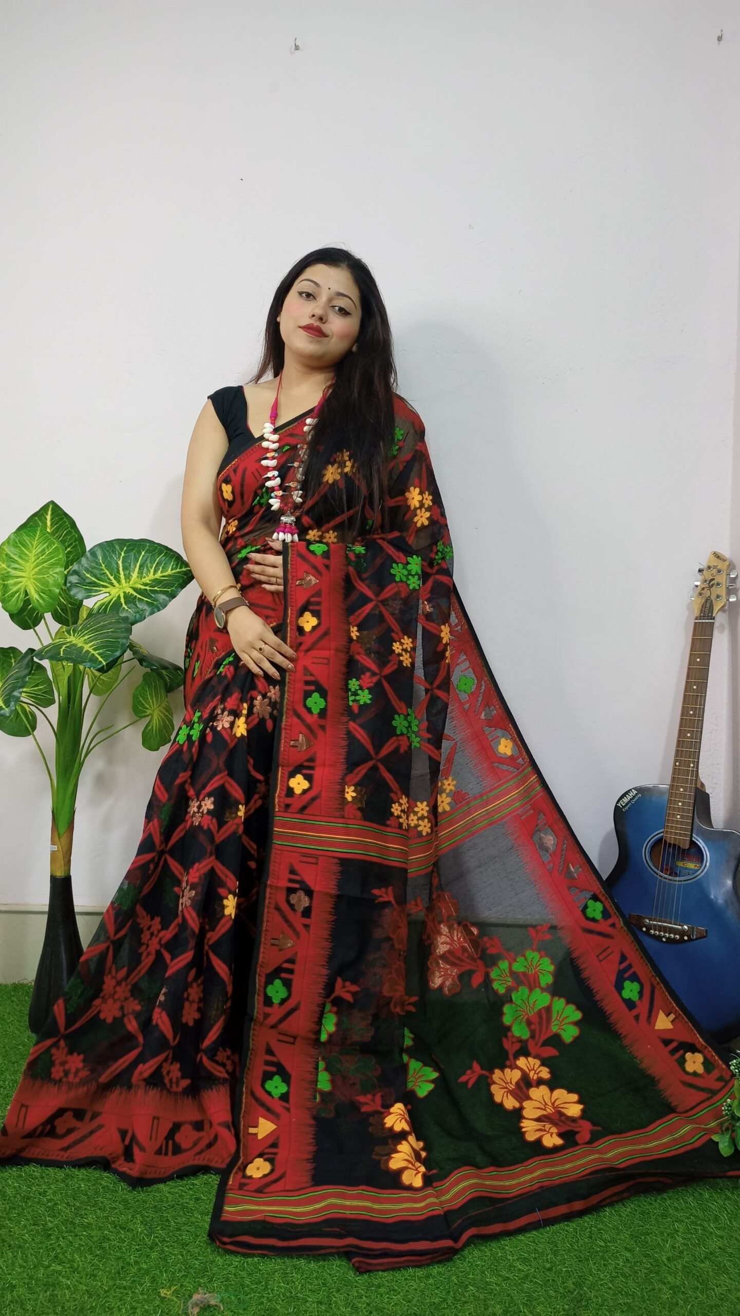 Exclusive Box Design Jamdani Saree - Image 2