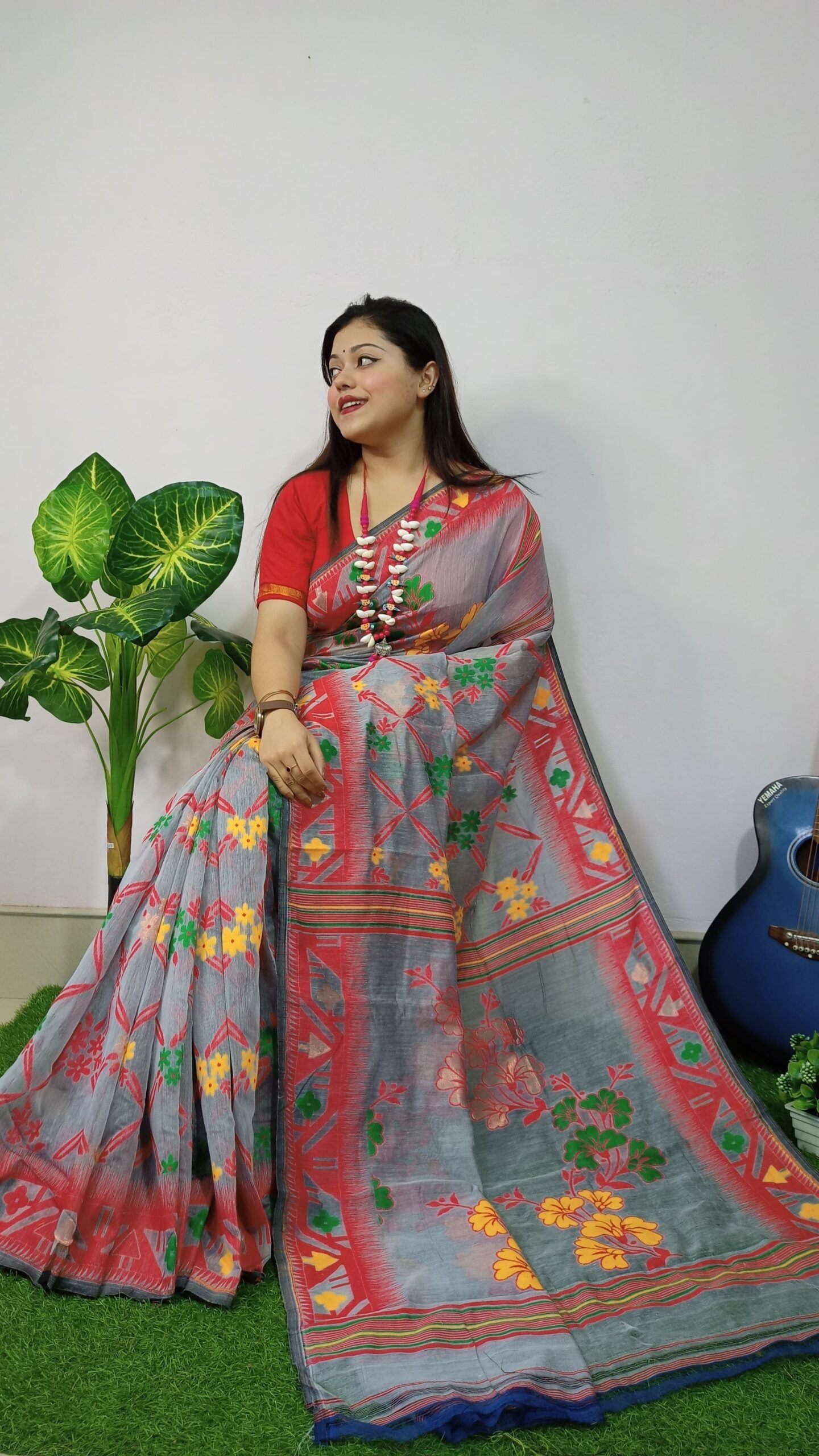 Exclusive Box Design Jamdani Saree