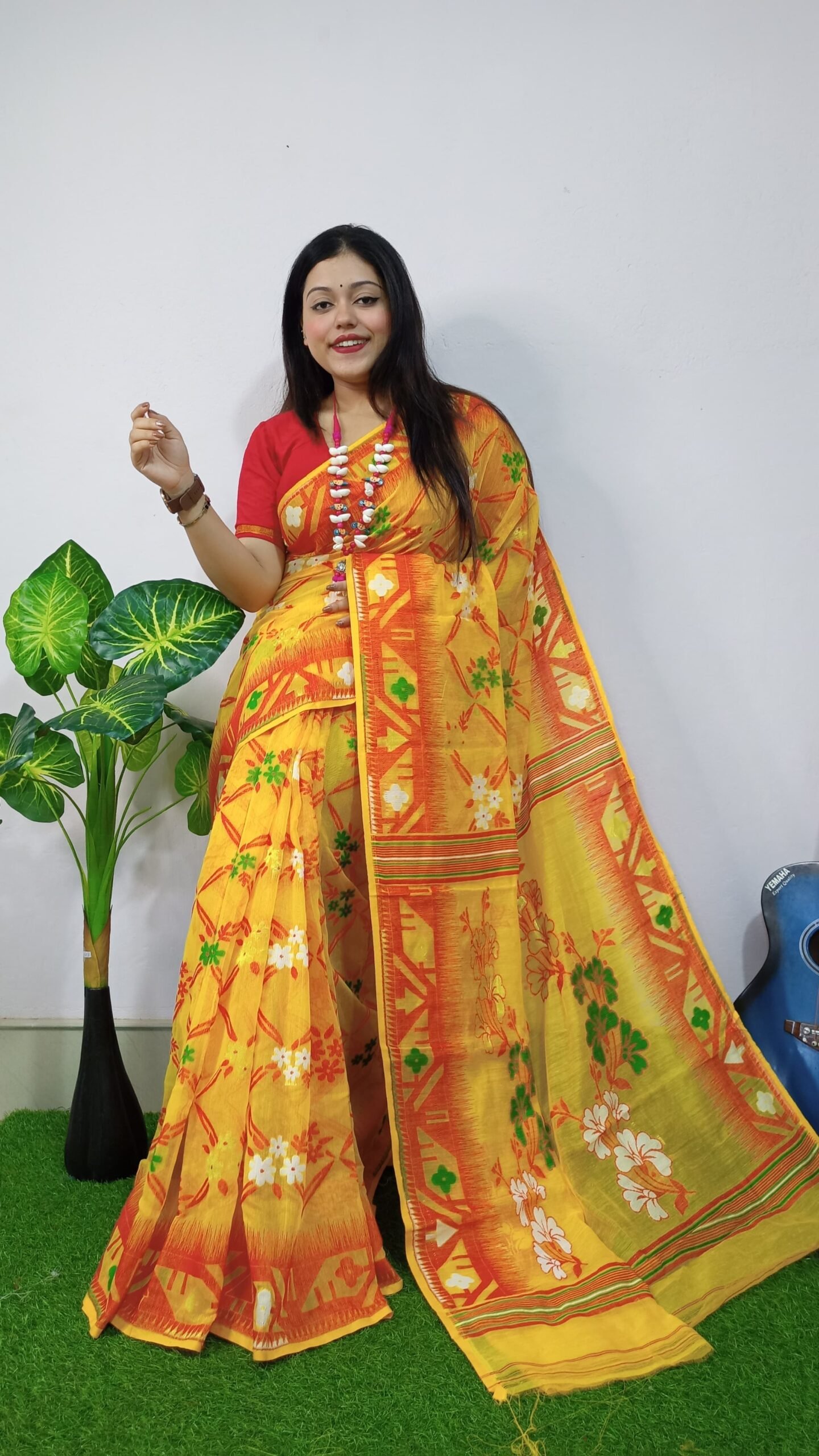 Exclusive Box Design Jamdani Saree - Image 2