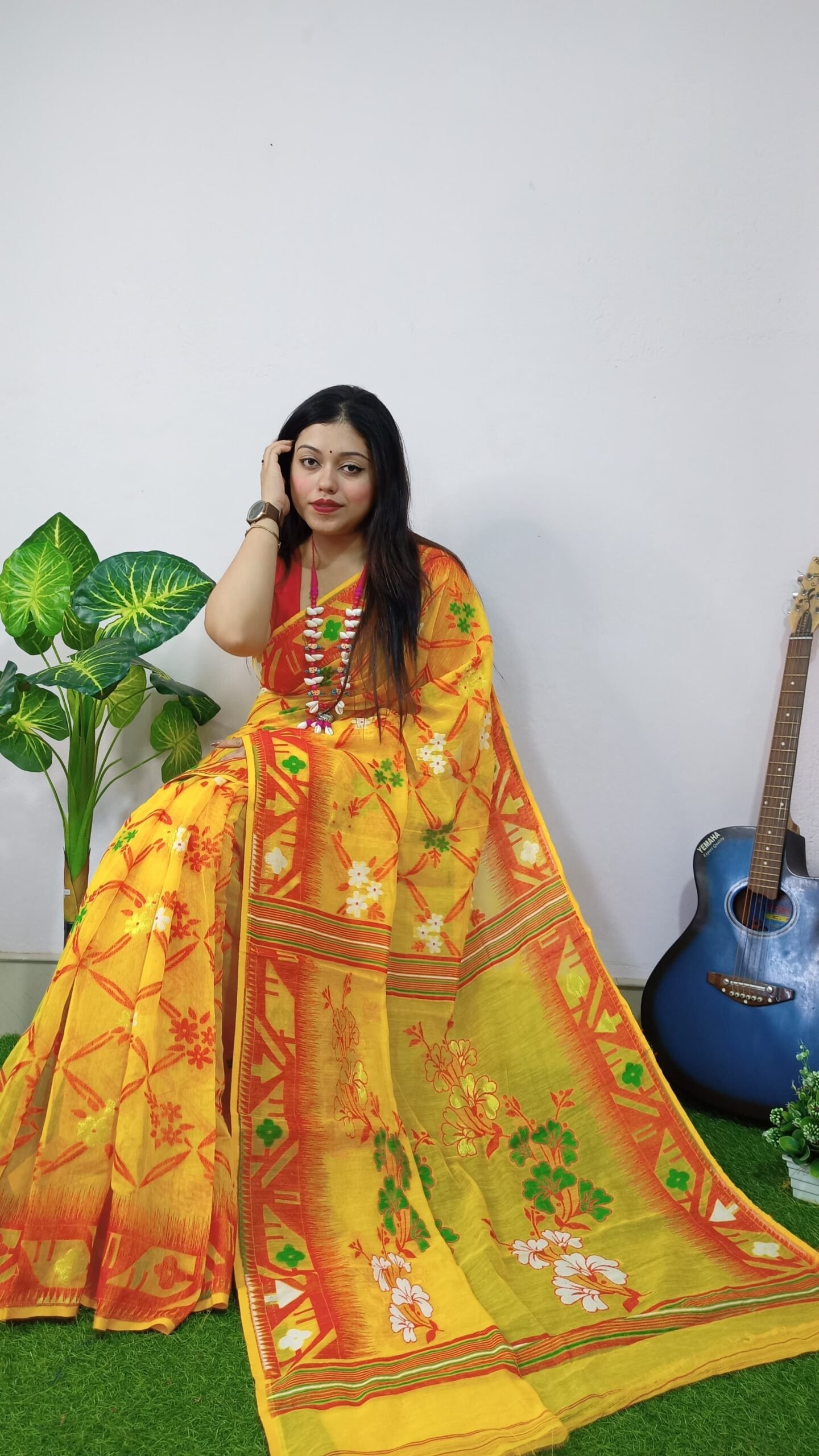 Exclusive Box Design Jamdani Saree