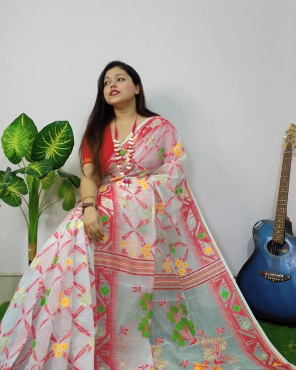 Exclusive Box Design Jamdani Saree