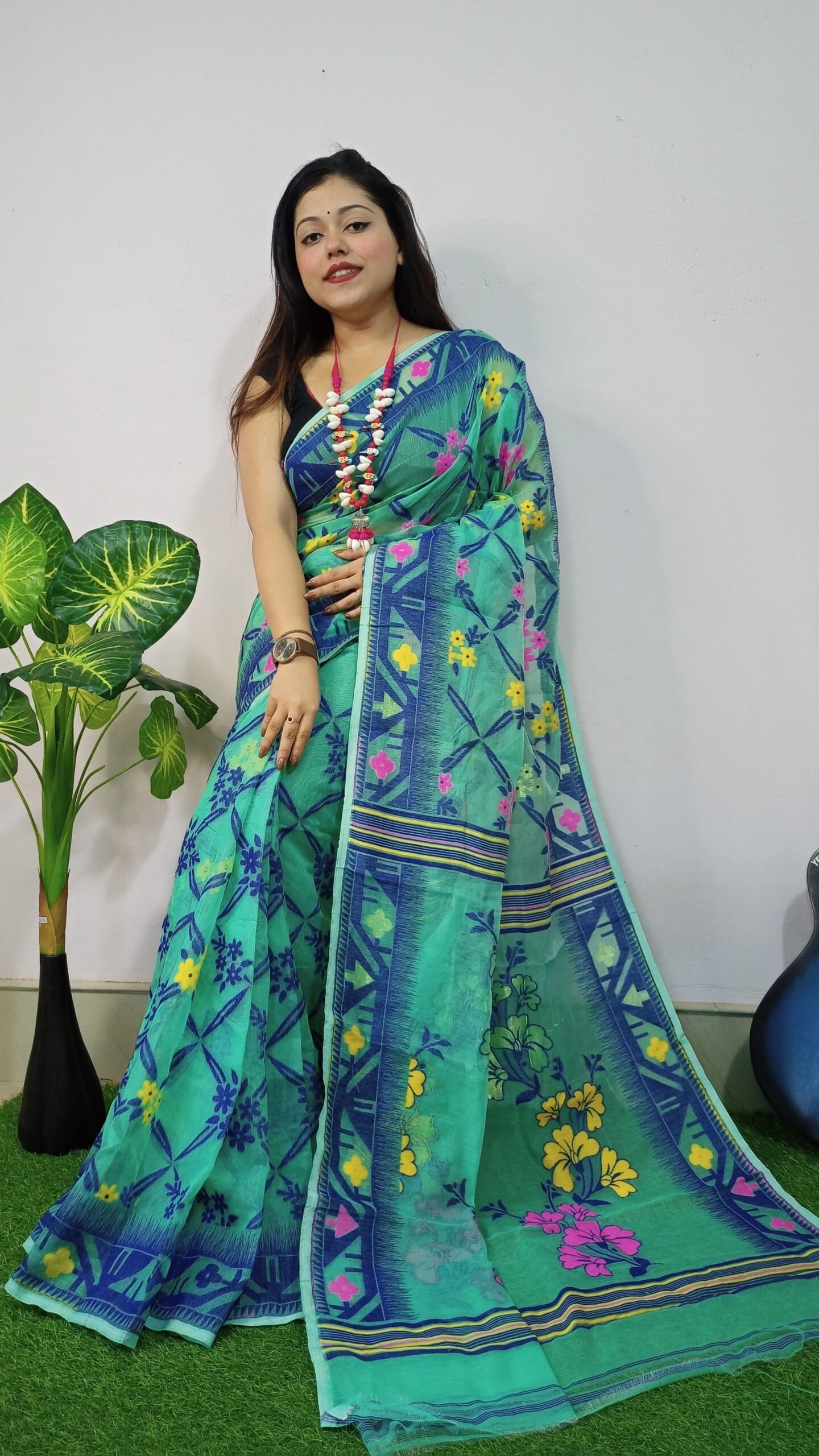 Exclusive Box Design Jamdani Saree - Image 2