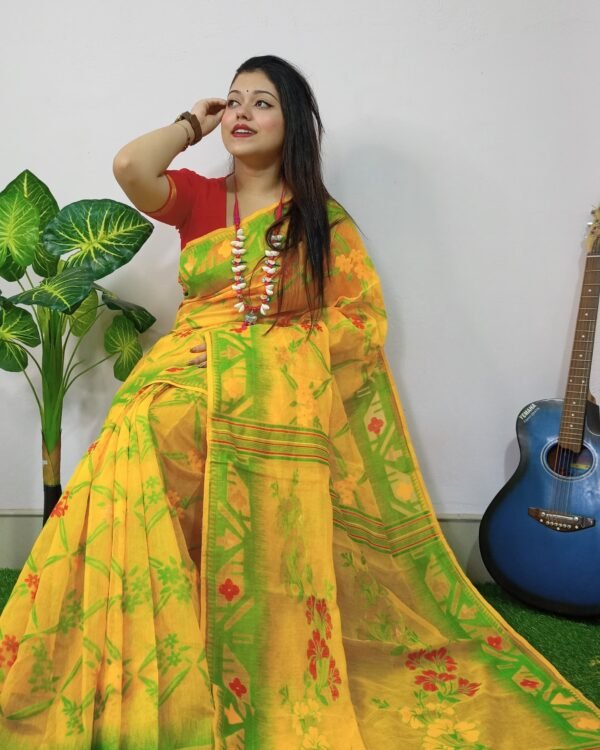 Exclusive Box Design Jamdani Saree