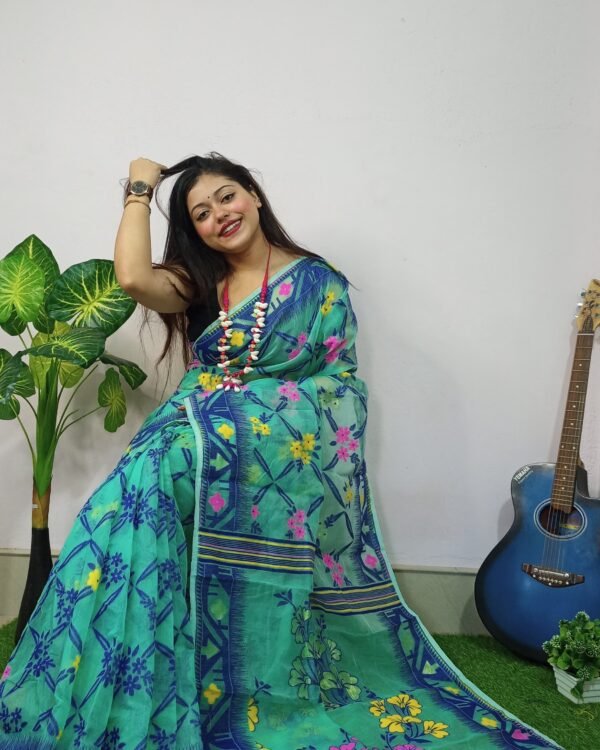 Exclusive Box Design Jamdani Saree