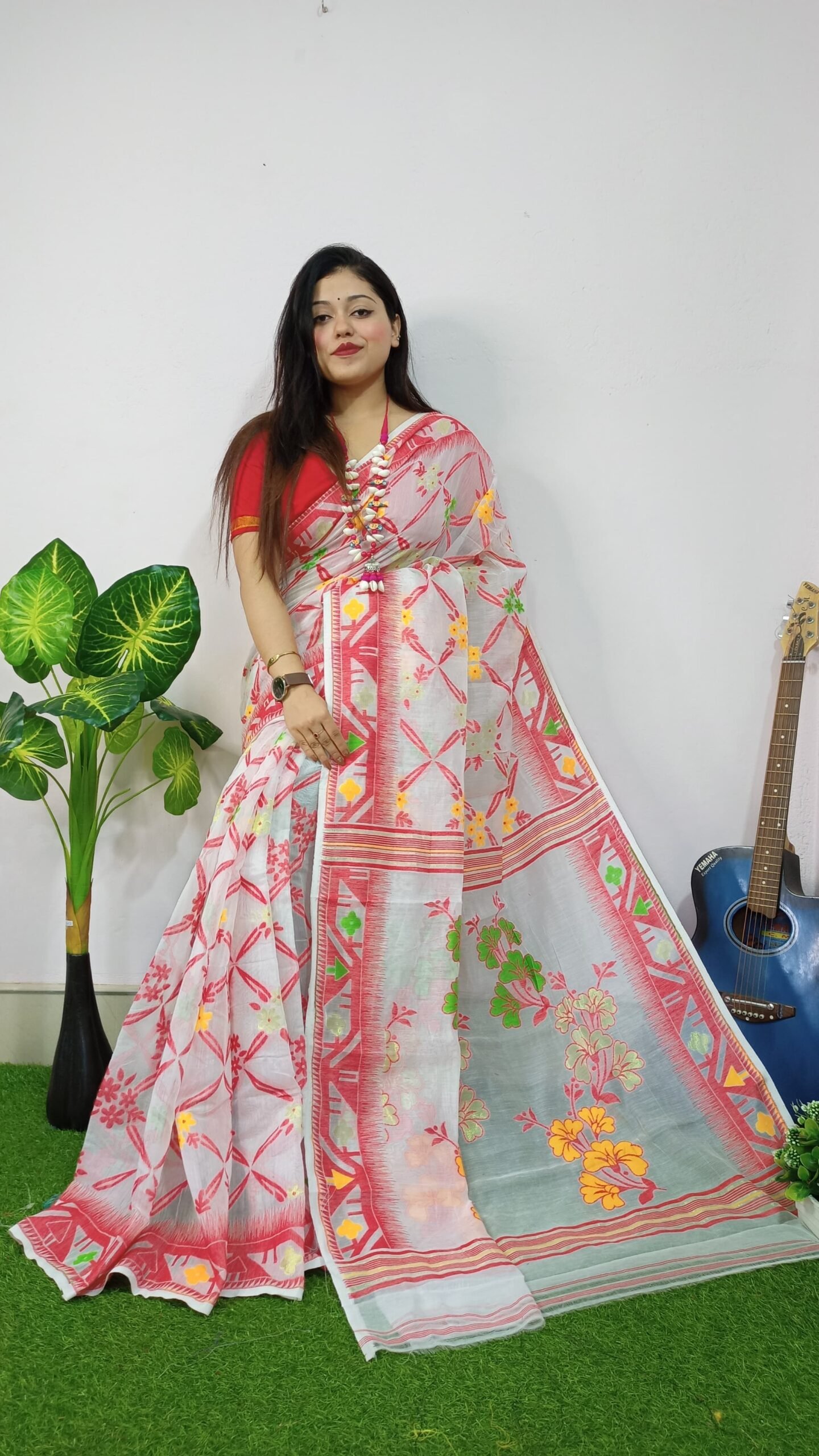 Exclusive Box Design Jamdani Saree - Image 2