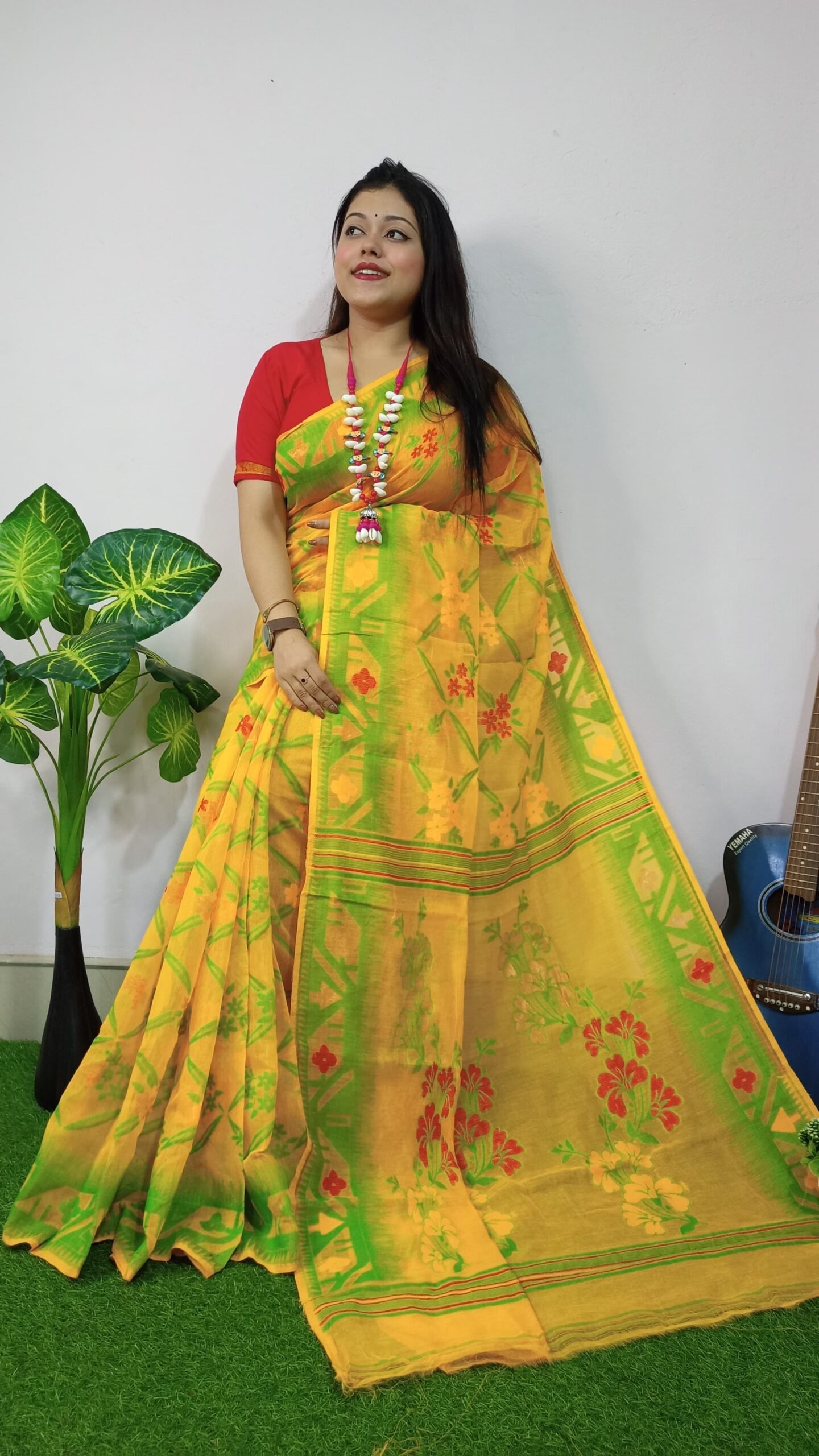Exclusive Box Design Jamdani Saree - Image 2