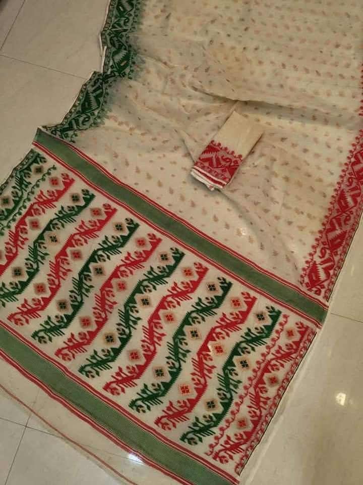 Exclusive Red Green Ganga Jamuna - Image 2