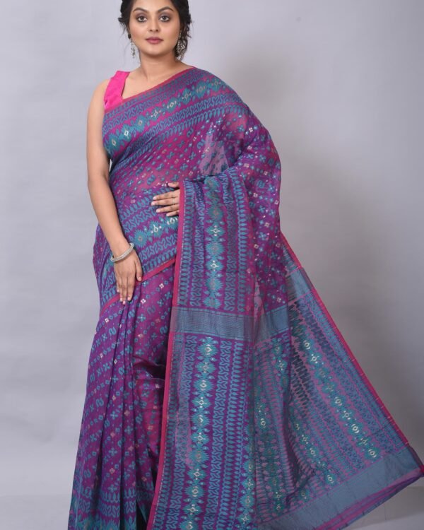 Allover Work Majenda Soft Jamdani Saree