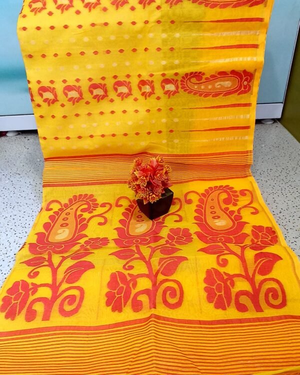 Amm Kalka Hard Dhakai Jamdani Saree