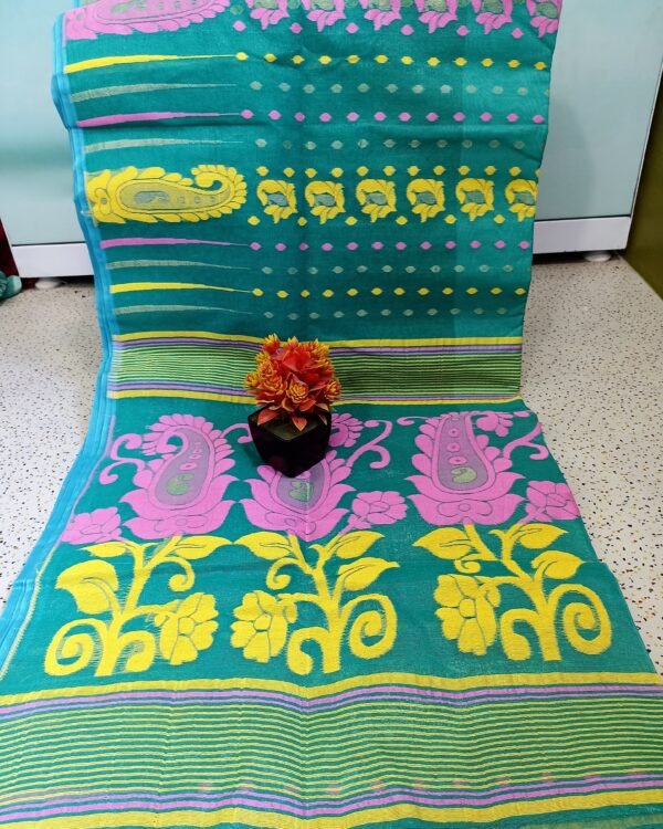 Amm Kalka Hard Dhakai Jamdani Saree