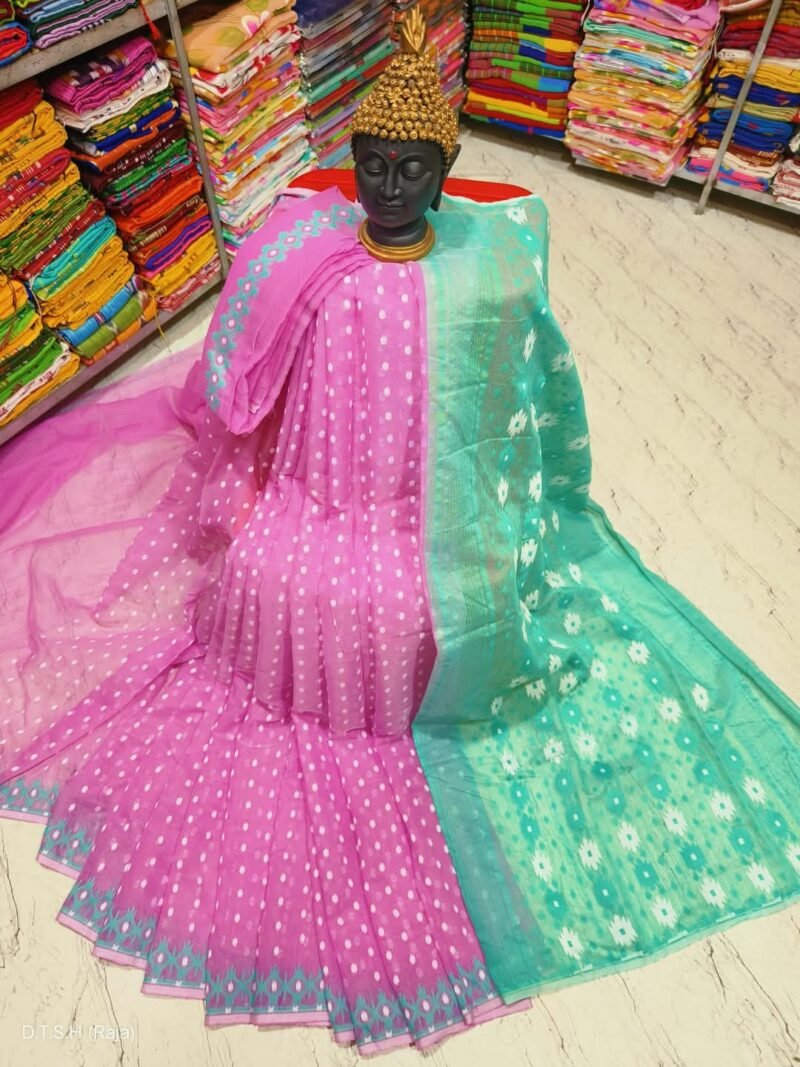 Rupnila Soft Lavnder Jamdani Saree