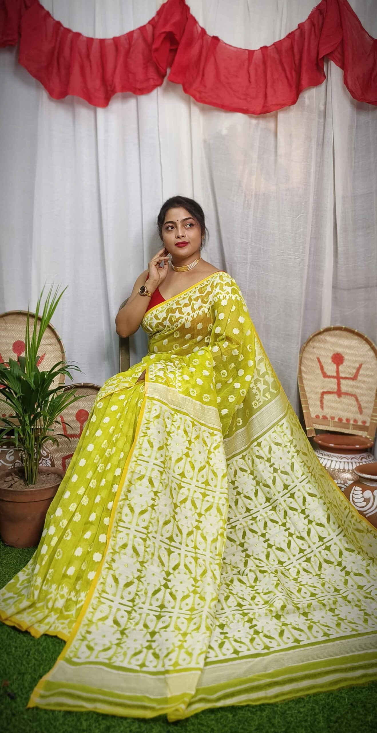 Batabi Soft Allover Jamdani Saree