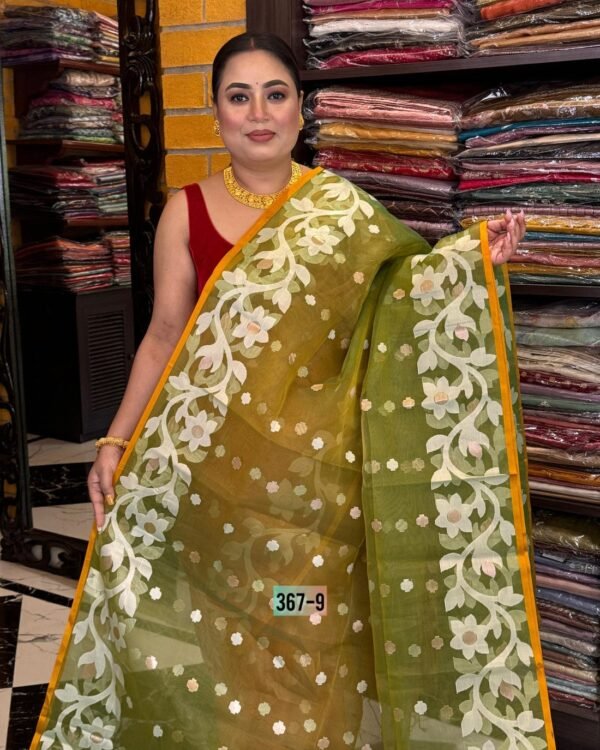 Lata Soft Pasta Jamdani Saree