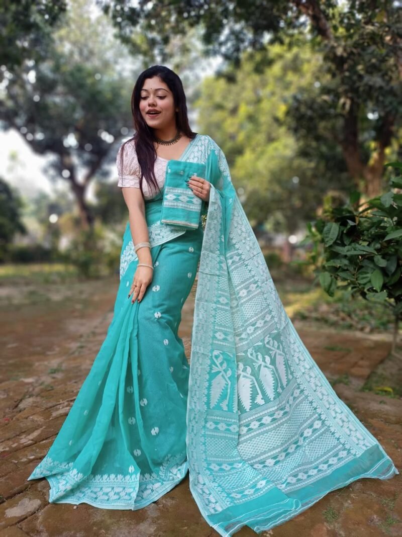 Achol Karat Firoja Soft Jamdani Saree