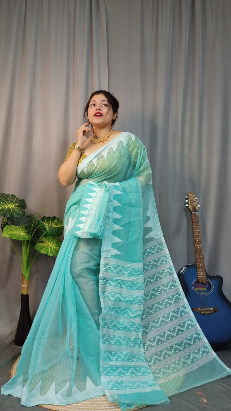 Nabonita Soft Firoja Jamdani Saree