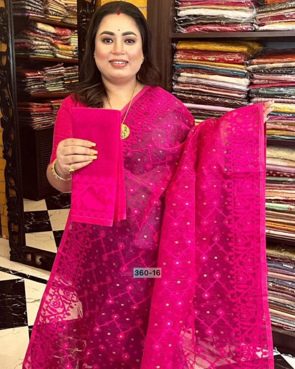 Jhumko Rani Soft Jamdani Saree
