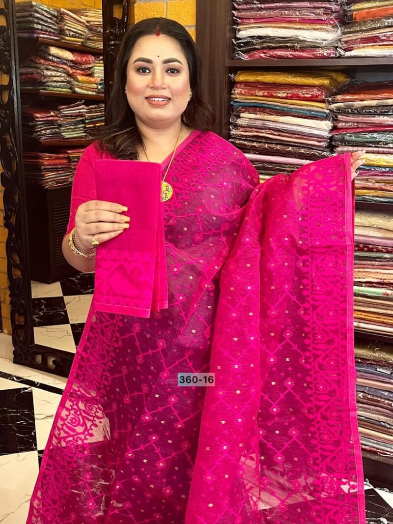 Jhumko Rani Soft Jamdani Saree