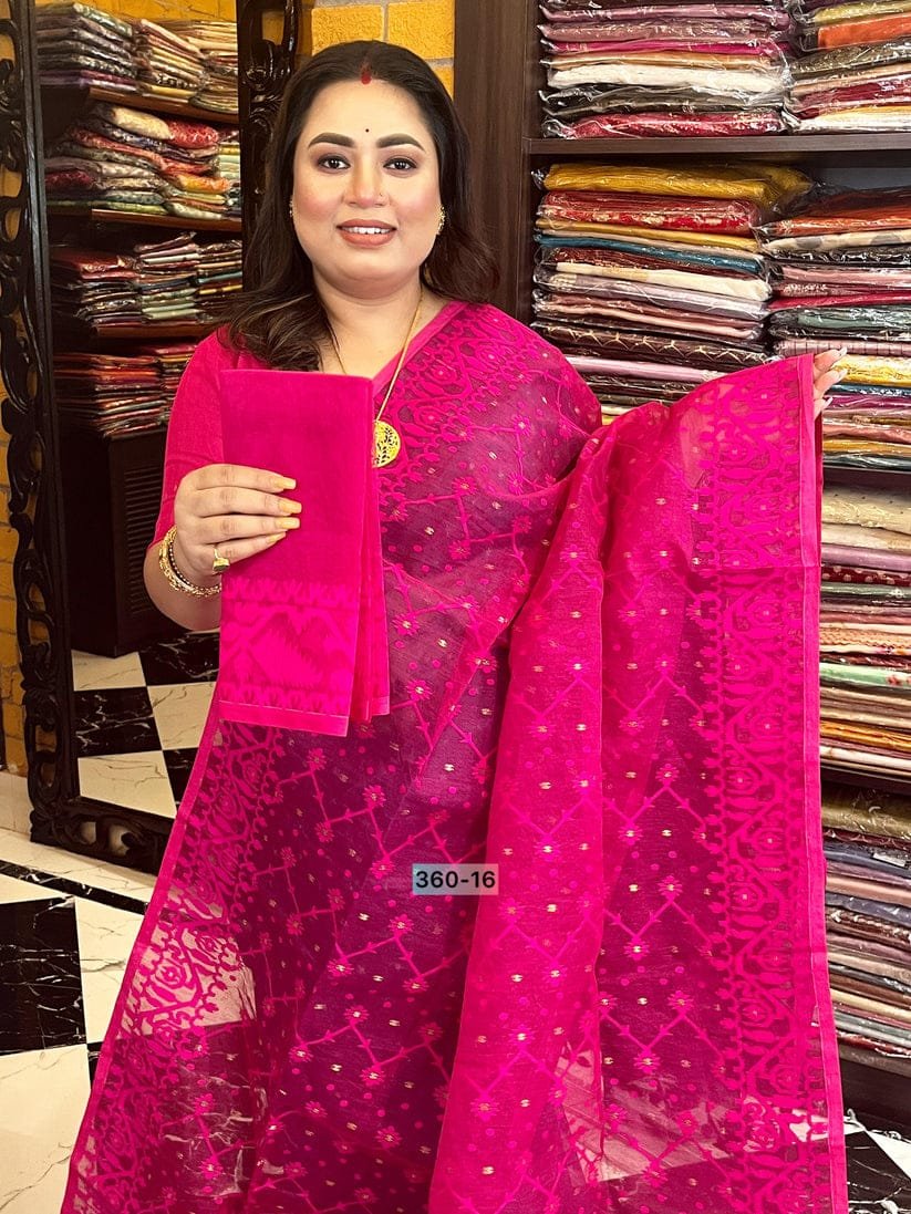 Jhumko Rani Soft Jamdani Saree