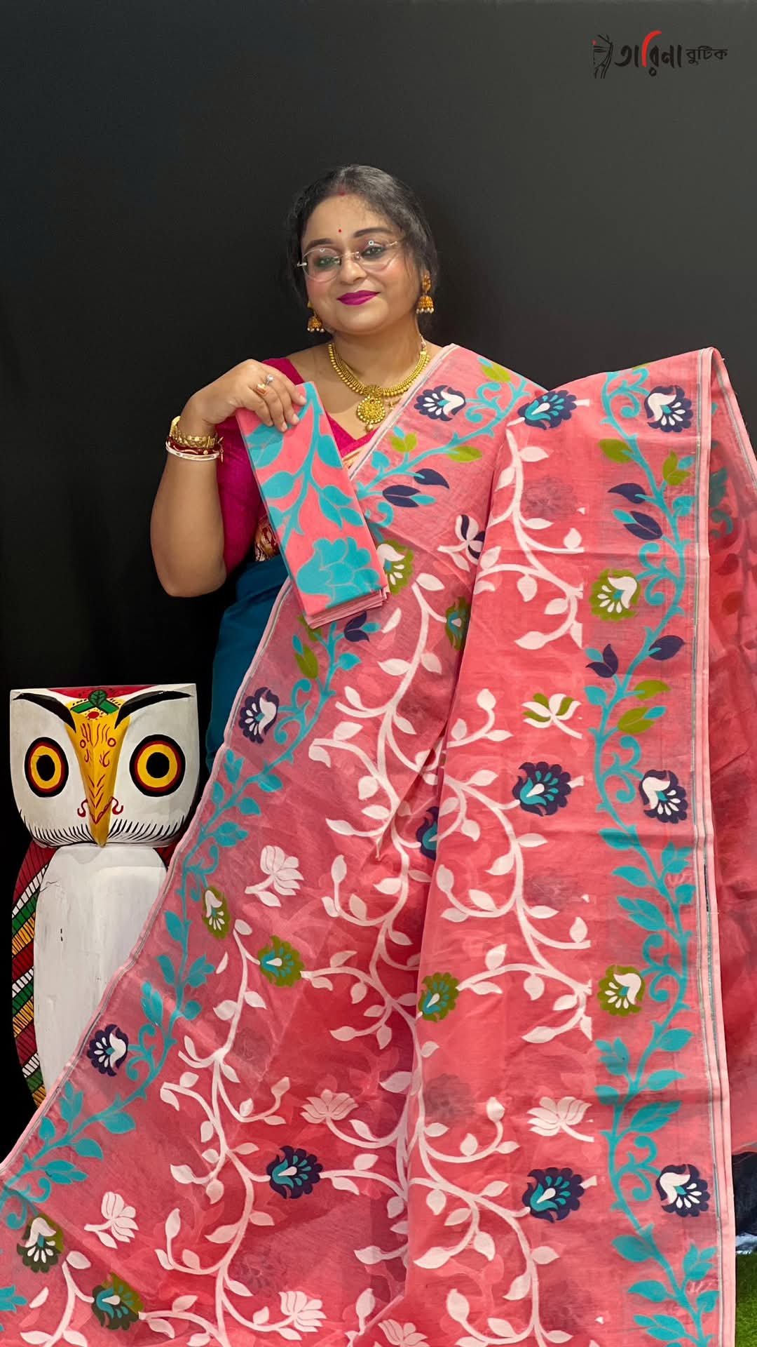 Tulip Soft Paddo Kanok Jamdani Saree