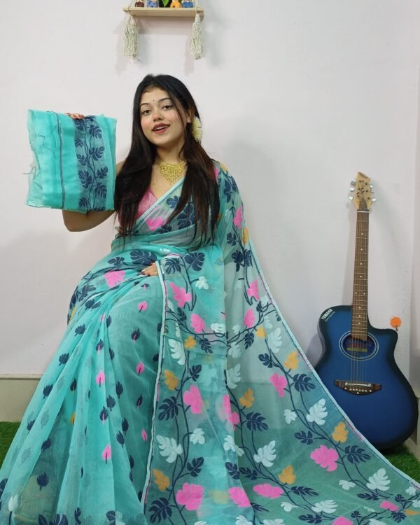Money Planet Firoja Soft Jamdani Saree