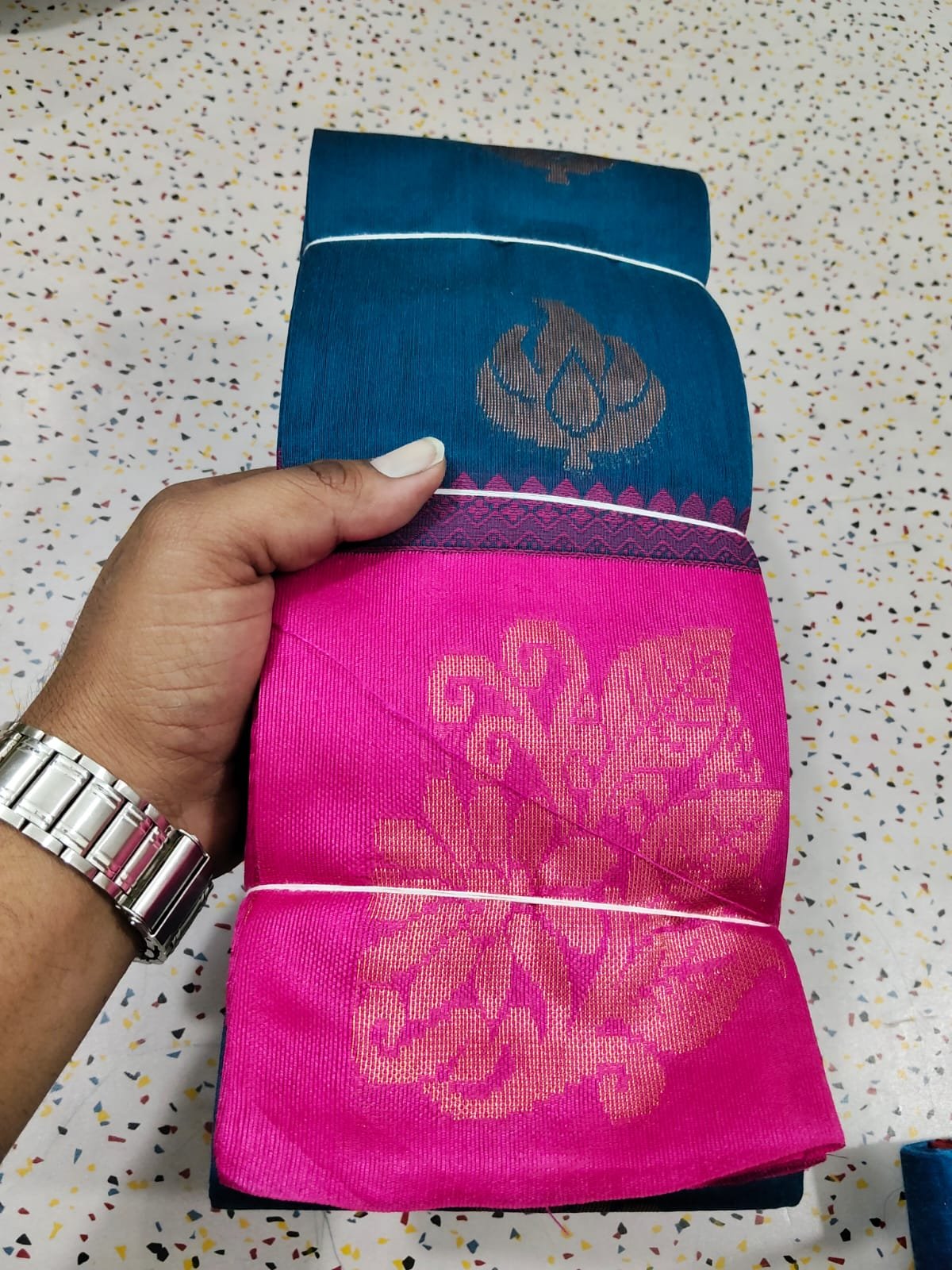 Exclusive Raja Pink Kakinara Silk Saree