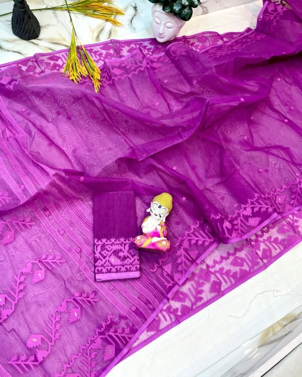 Premium Quality BD Korat Majenda Soft Jamdani Saree