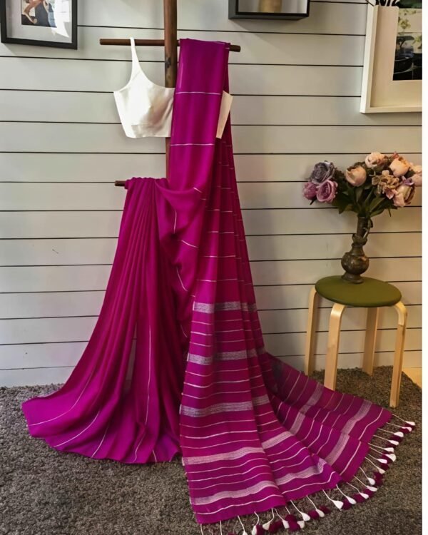 Kesh Khadi Majenda Soft Cotton Saree