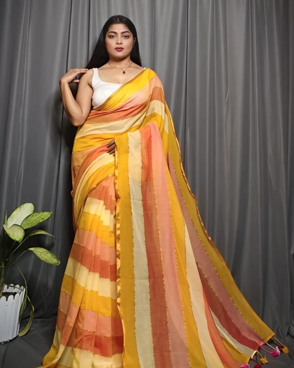 Mal Cotton Multi Colour Soft Saree