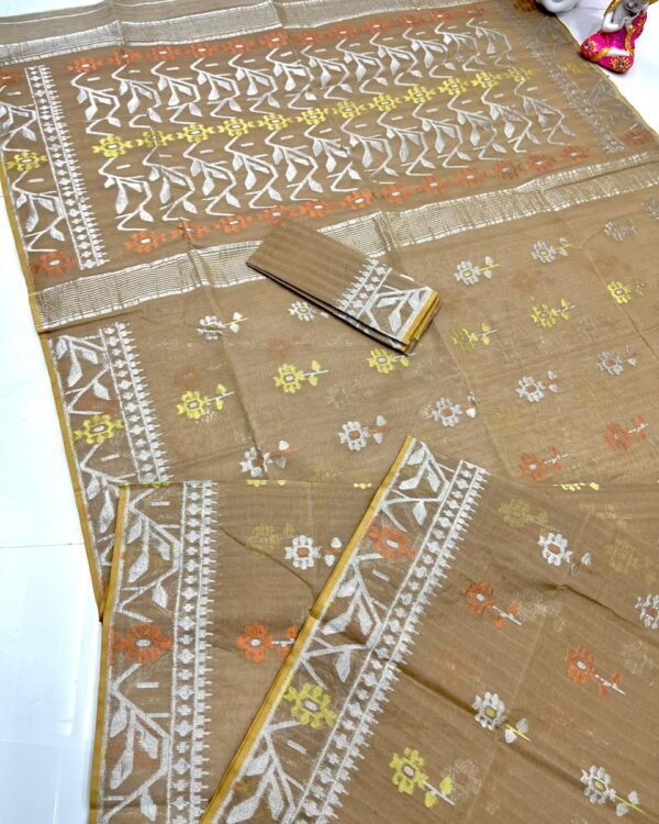 Flower Jori Soft Nassi Jamdani Saree