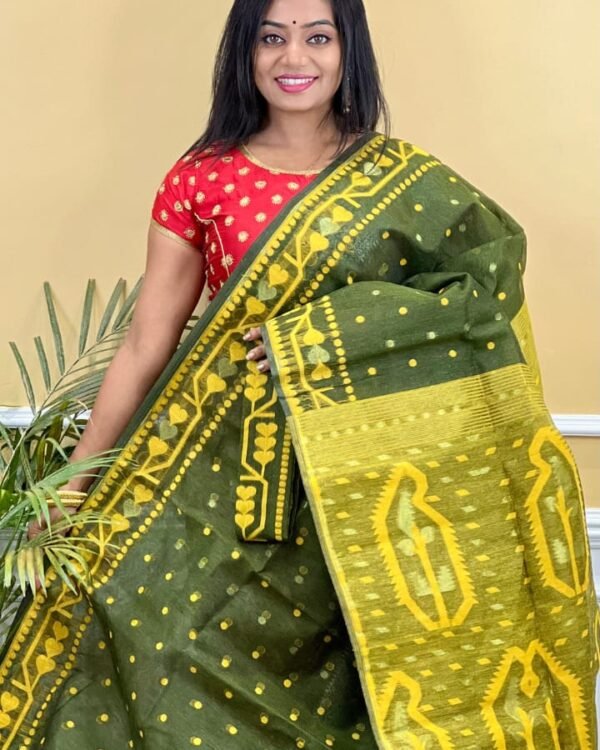 Contest Achol Soft Pasta Jamdani Saree
