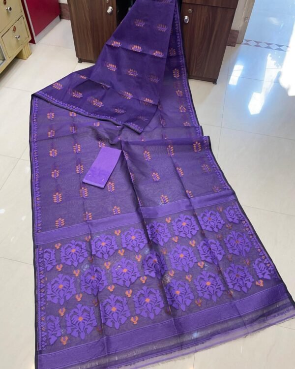 BD Soft Purple Jamdani Saree