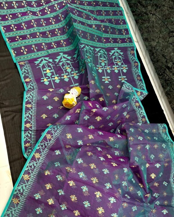 New Bd Soft Dueltone Jamdani Saree