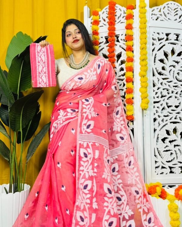 Dat Par Soft Paddokanok Jamdani Saree