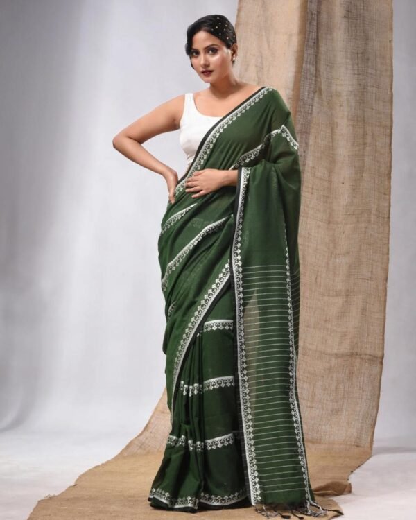 Bidda Balan Pasta Cotton Soft Saree