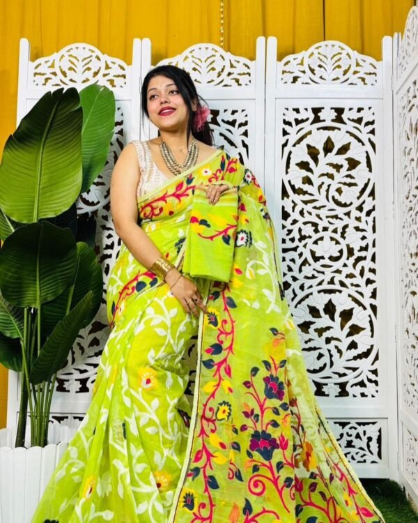 Laxhmi Lata Soft Highlight Jamdani Saree