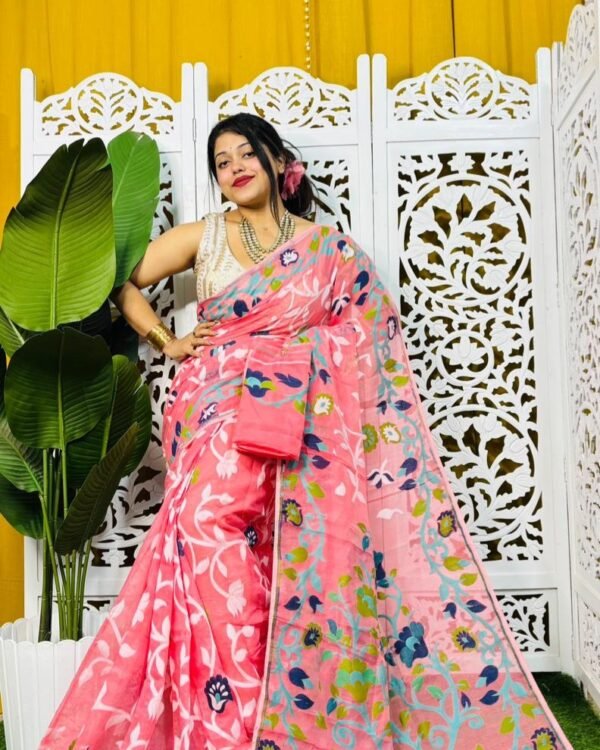 Laxhmi Lata Soft Paddokanok Jamdani Saree