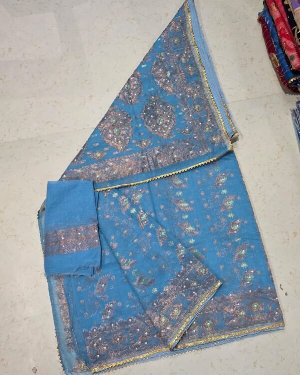 Bapta Jori Kardana Jamdani Saree