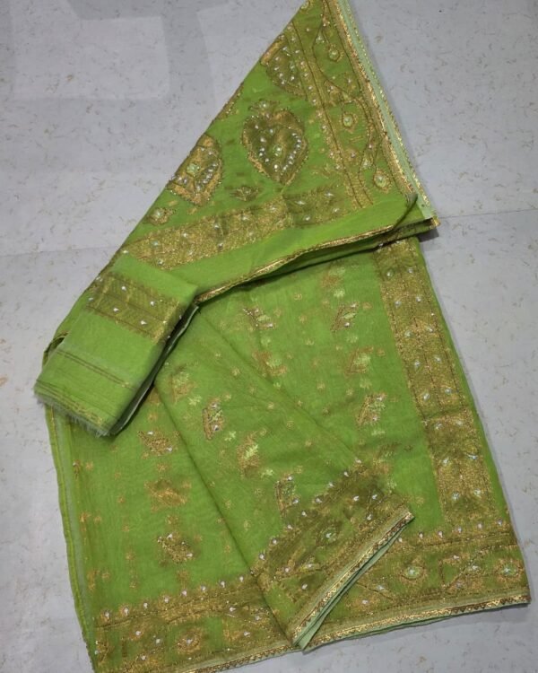 Bapta Jori Highlight Kardana Hand Work Jamdani Saree